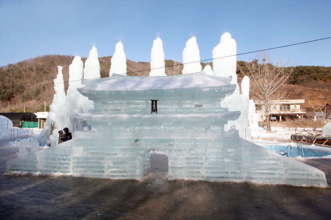숭례문 얼음 조각품