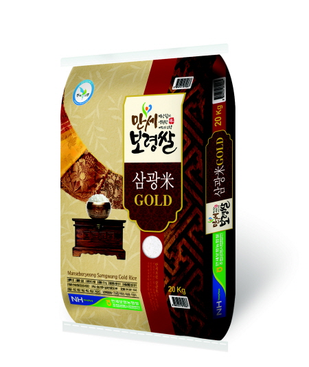 만세보령쌀 삼광米 GOLD 품질 인증 전국 2위