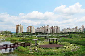 내포 홍예공원 자미원 여름 풍경