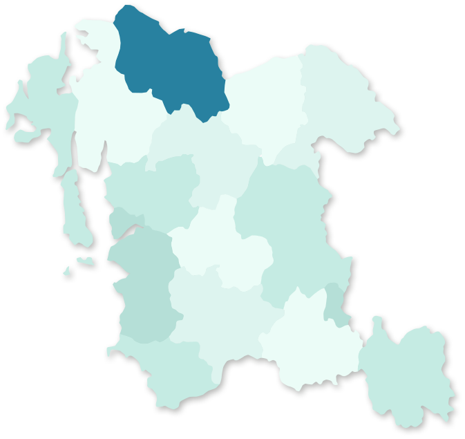 충청남도 당진 지역 활성화 지도