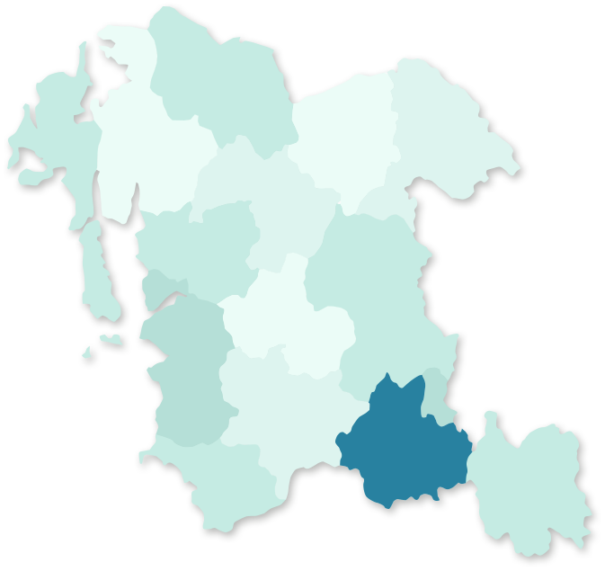 충청남도 논산 지역 활성화 지도