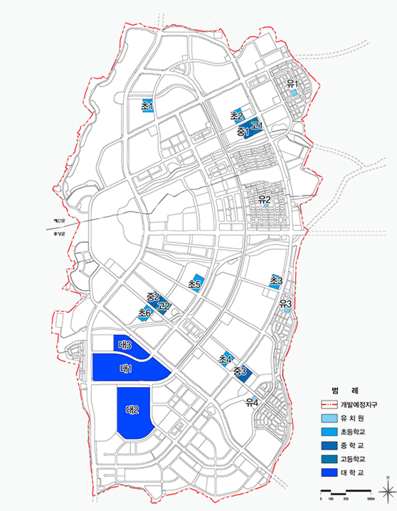 교육시설 지도